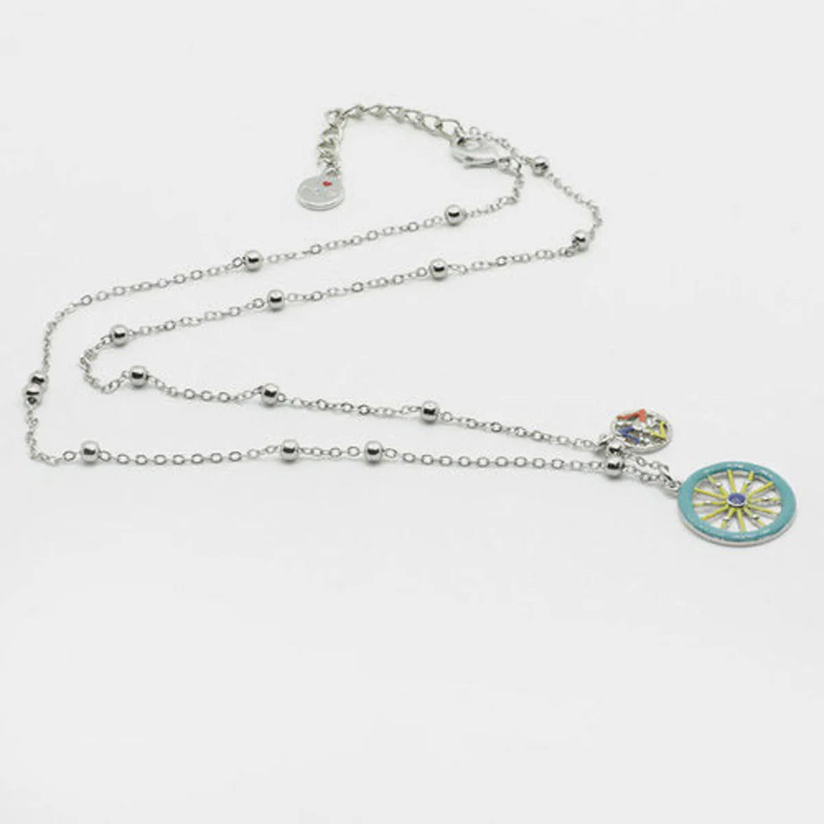 Collana in Metallo placcata argento con ruota carretto siciliano | Rohome