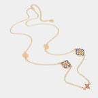 Collana in metallo con maioliche Siciliane  | Rohome