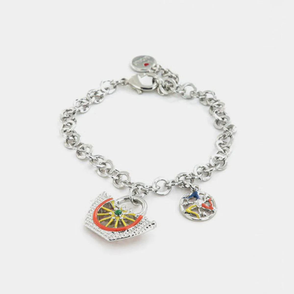 Bracciale in Metallo oro con charm coffa siciliana e trinacria | Rohome