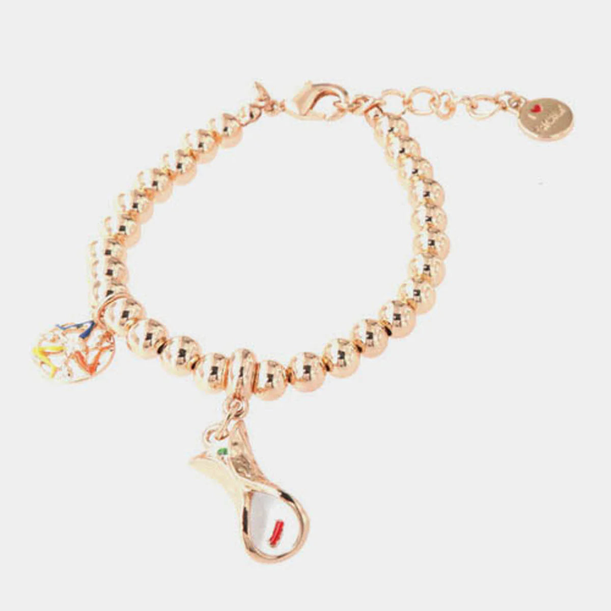 Bracciale in Metallo oro con charm cannolo siciliano | Rohome