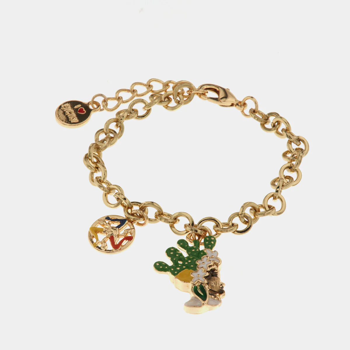 Bracciale in Metallo con pendente testa di moro | Rohome