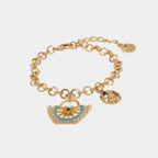 Bracciale in Metallo maglia a rolò con charm coffa siciliana | Rohome