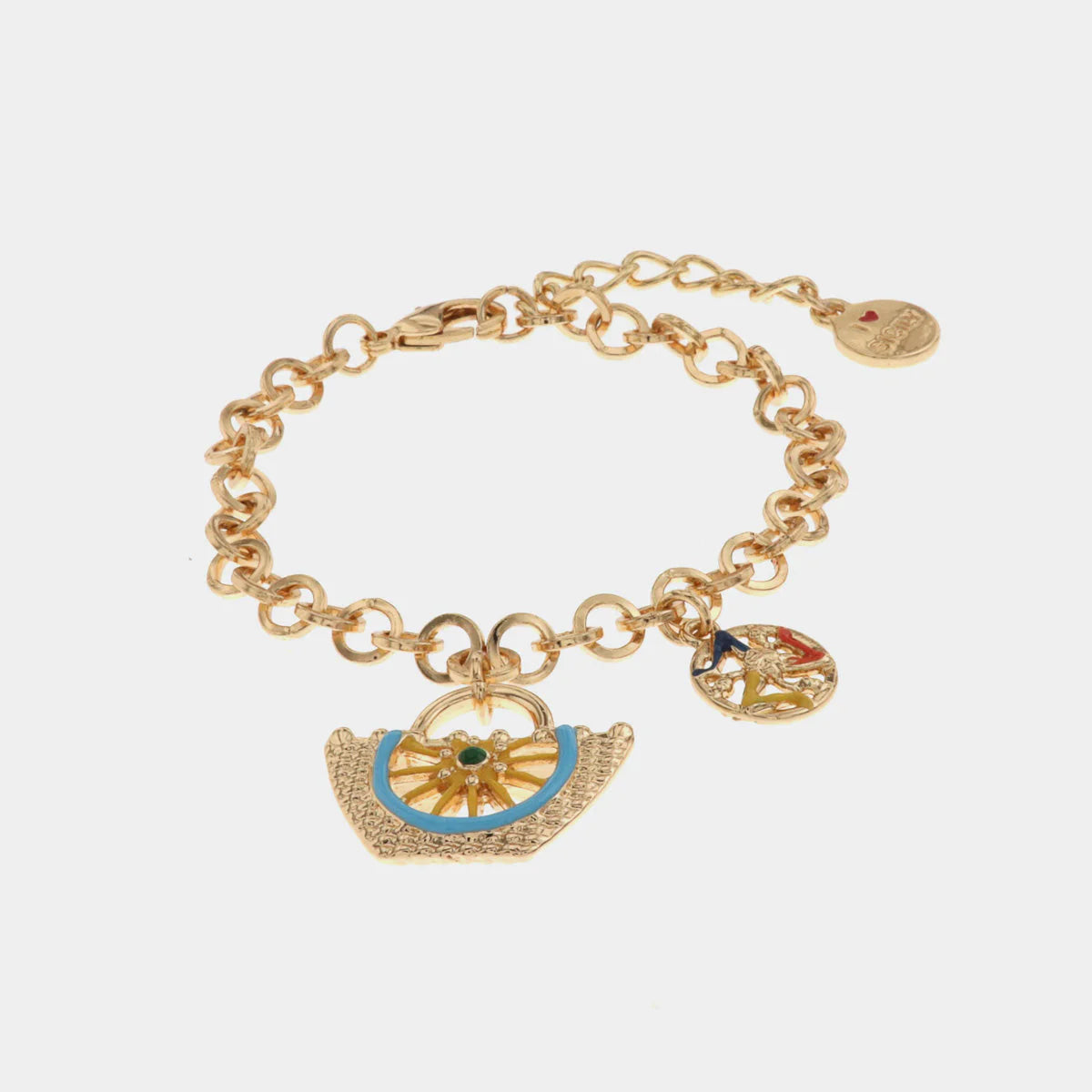 Bracciale in Metallo maglia a rolò con charm coffa siciliana | Rohome