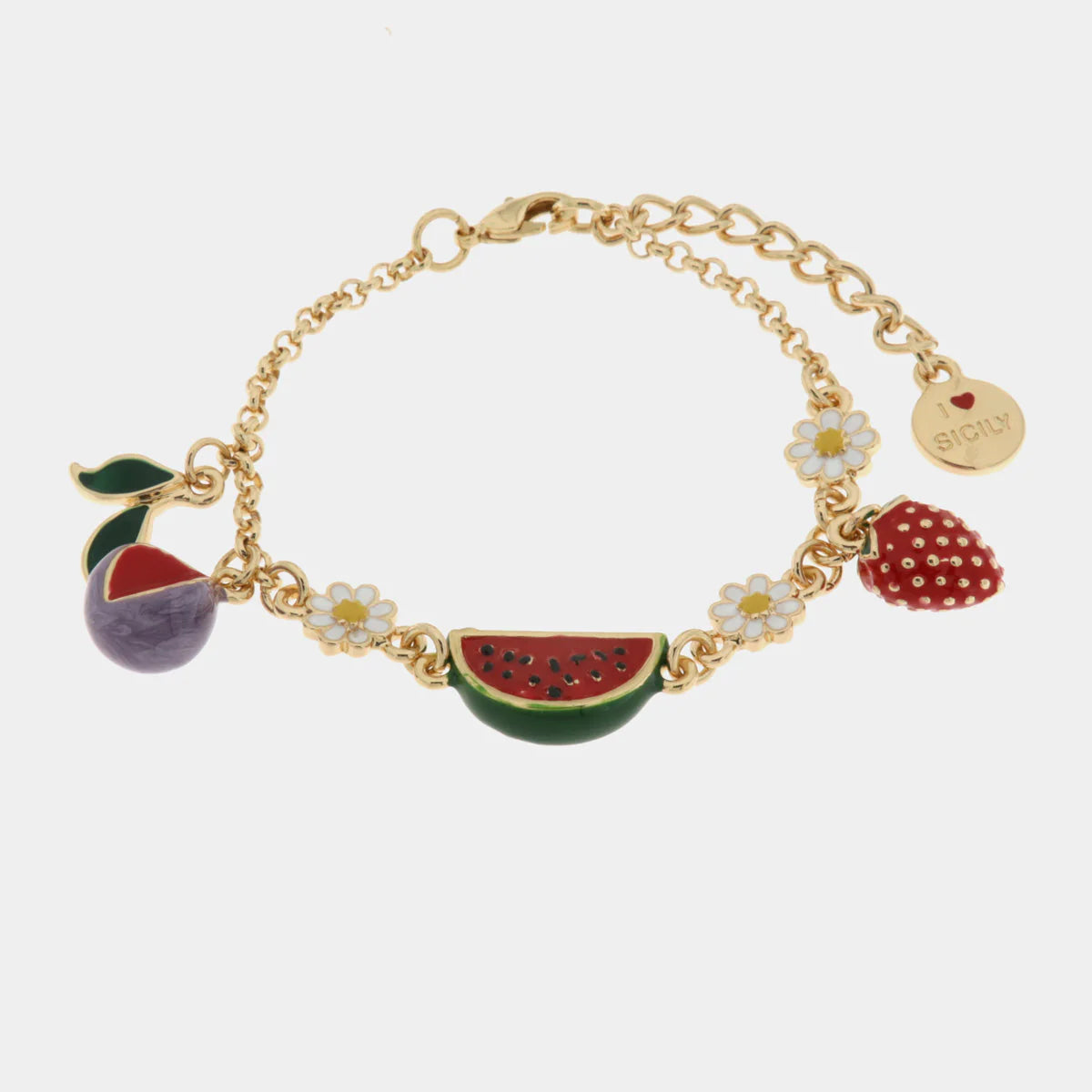 Bracciale in Metallo con pendenti frutta| Rohome
