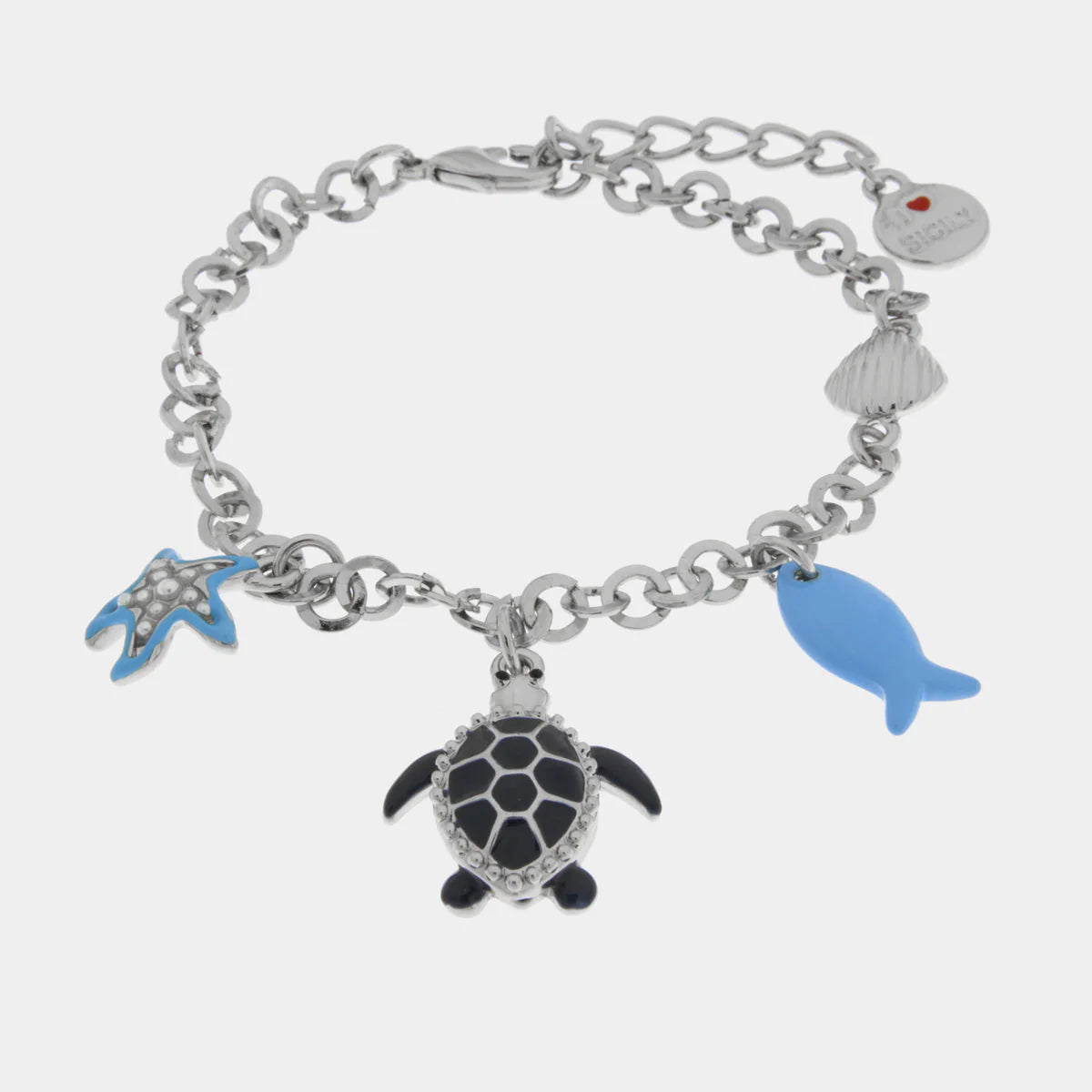 Bracciale in Metallo con pendenti tartaruga | Rohome