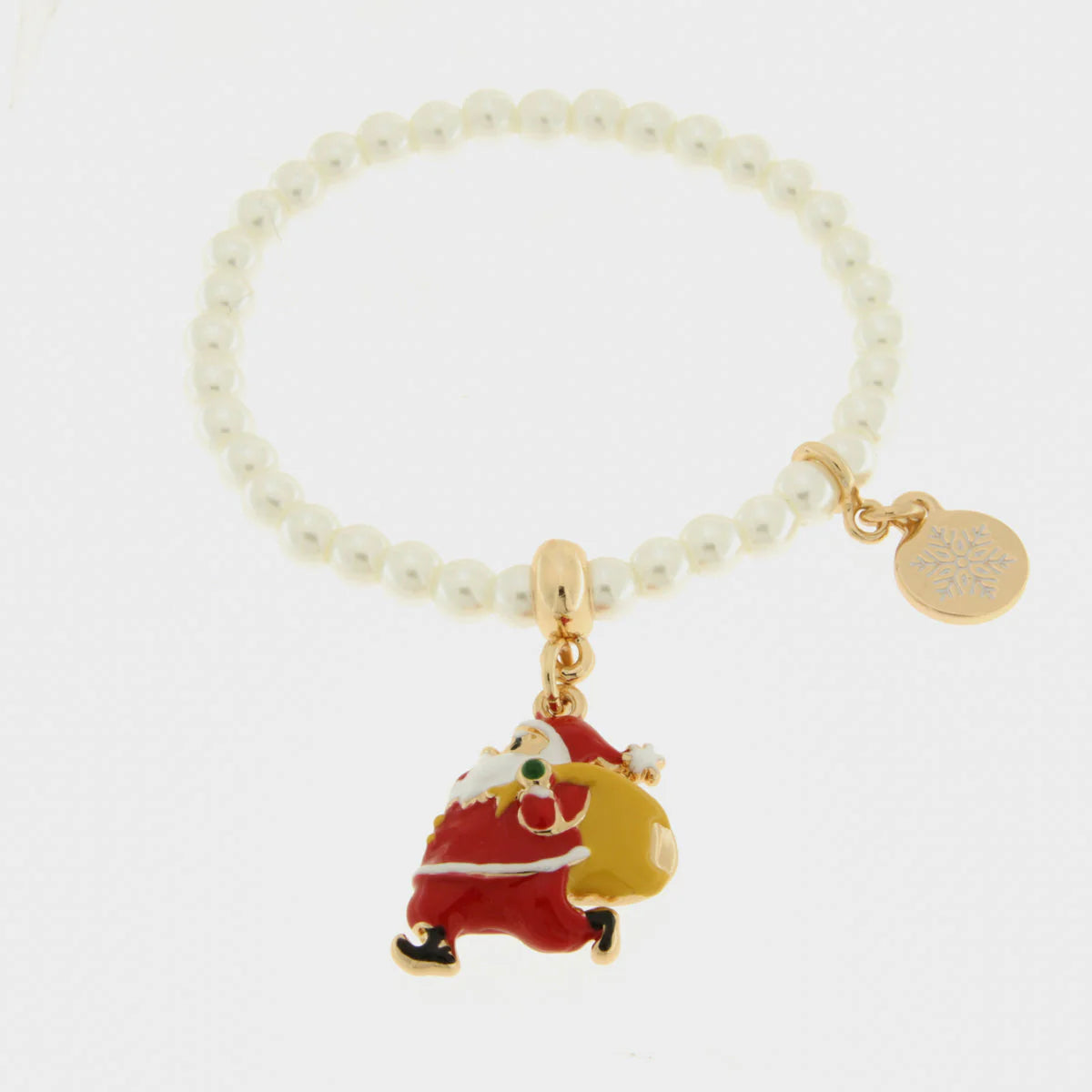Bracciale in Metallo con babbo natale con sacco | Rohome