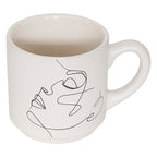 Set 4 tazze da caffè con porta tazzine in ferro | Rohome