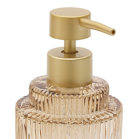Dispenser di sapone colore ambra in vetro | Rohome