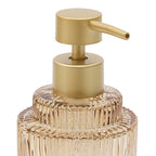 Dispenser di sapone colore ambra in vetro | Rohome