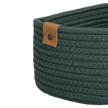 Set 3 cesti in corda colore verde ficus | Rohome