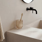 Porta spazzolini in vetro colore ambra  | Rohome
