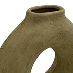 Vaso in ceramica moderno forma scultorea verde | Rohome