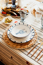 Set 24 posate acciaio inossidabile colore oro e legno | rohome