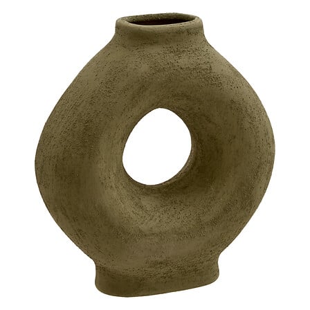 Vaso in ceramica moderno forma scultorea verde | Rohome