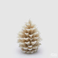 Candela natalizia Edg a forma di Pigna beige H. 13,5cm | Rohome | Rohome
