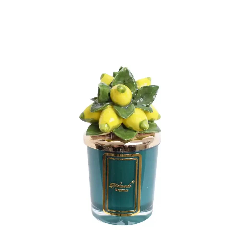 Melaverde - lemon candle 100 gr green | rohome