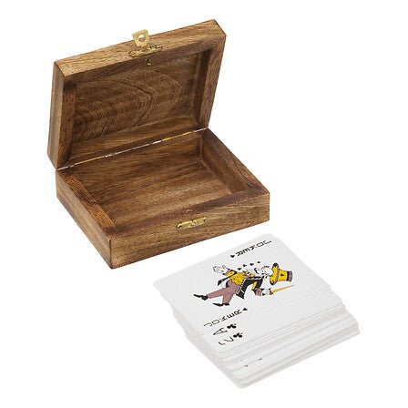 Carte da gioco Poker con porta carte in legno | Rohome | Rohome