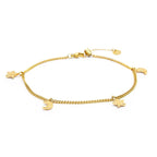 Marlù - Cavigliera stella e luna gold | Rohome