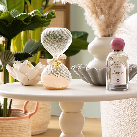 Clessidra decorativa con sabbia verde e ciondolo serpente | rohome