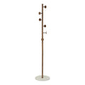 Appendiabiti in legno, acciaio e marmo h.175cm | rohome