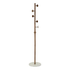 Appendiabiti in legno, acciaio e marmo h.175cm | rohome
