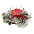 Centrotavola Natalizio con candela rosso | Rohome | Rohome