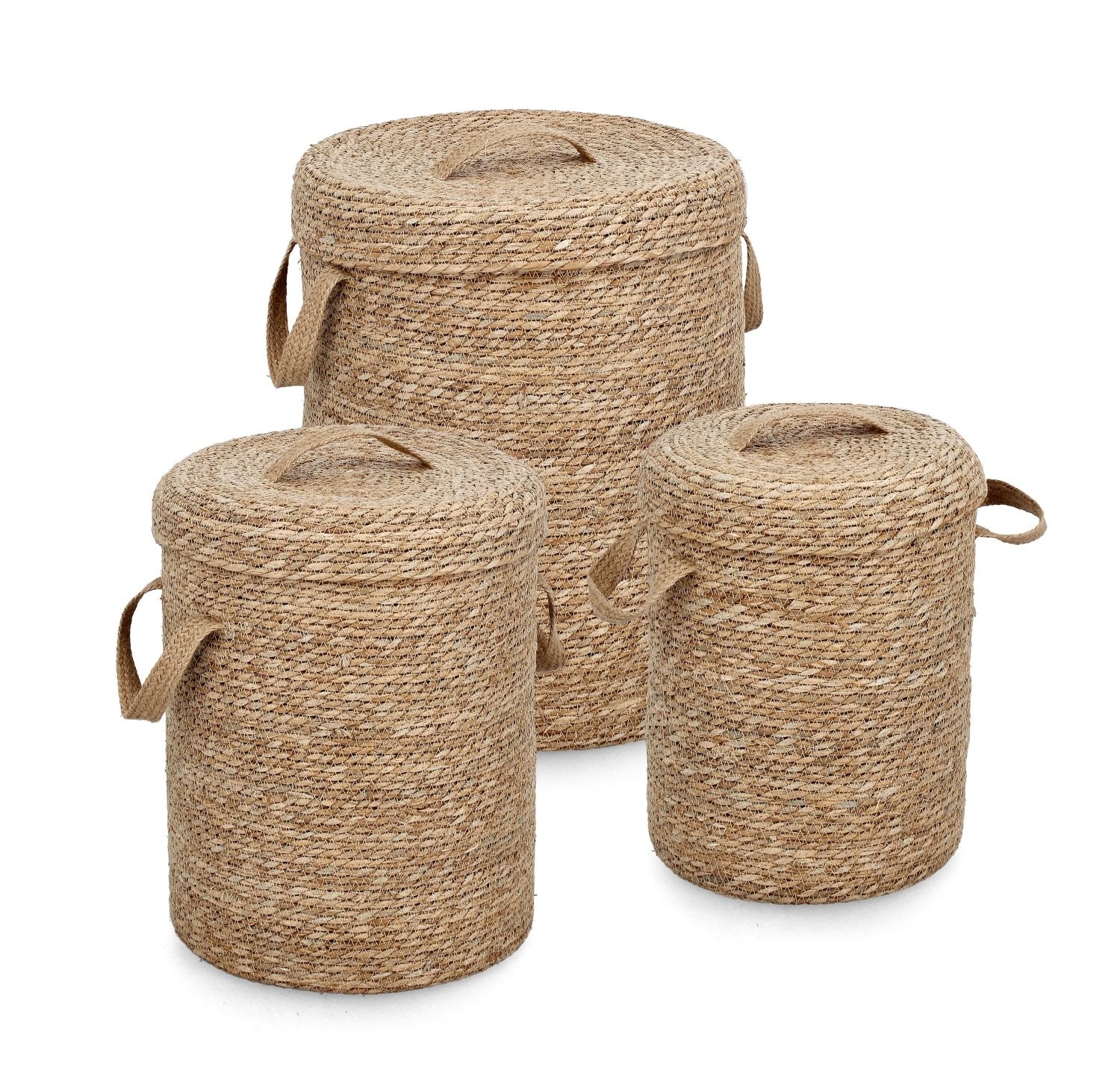 Cesta con coperchio natural 3 misure | Rohome | Rohome