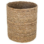 Cesto rotondo marrone chiaro coprivaso | rohome | Rohome