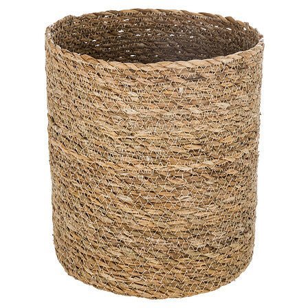 Cesto rotondo marrone chiaro coprivaso | rohome | Rohome