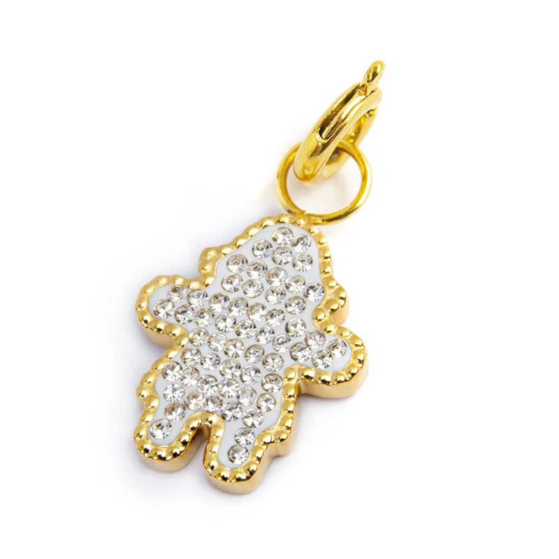 Marlù - Charm bimba oro con cristalli | Rohome