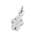 Marlù - Charm silver  bimba cuore smalto rosa | Rohome