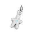 Marlù - Charm silver bimbo cuore smalto azzurro | Rohome