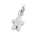 Marlù - Charm silver bimbo cuore smalto azzurro | Rohome
