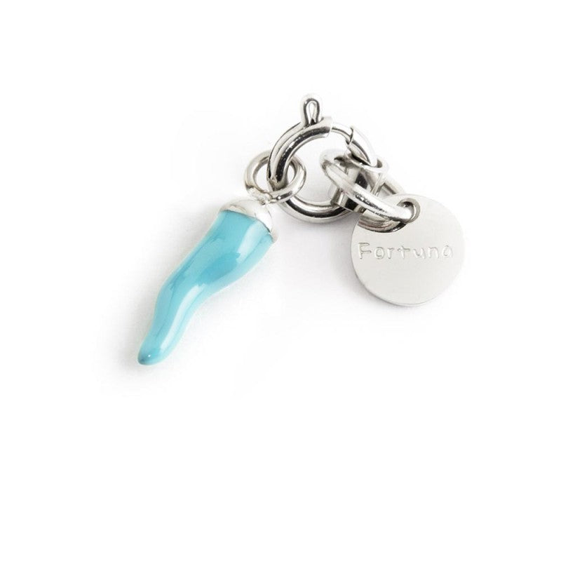Marlù - Charm corno 13mm azzurro | Rohome