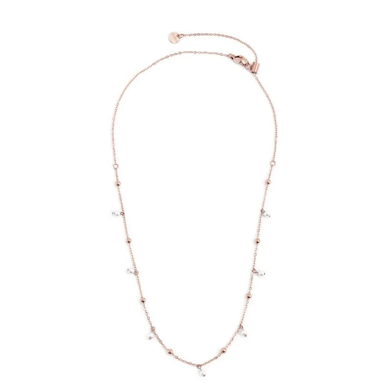Marlù - Collana catena con sfere e perle rosè | Rohome
