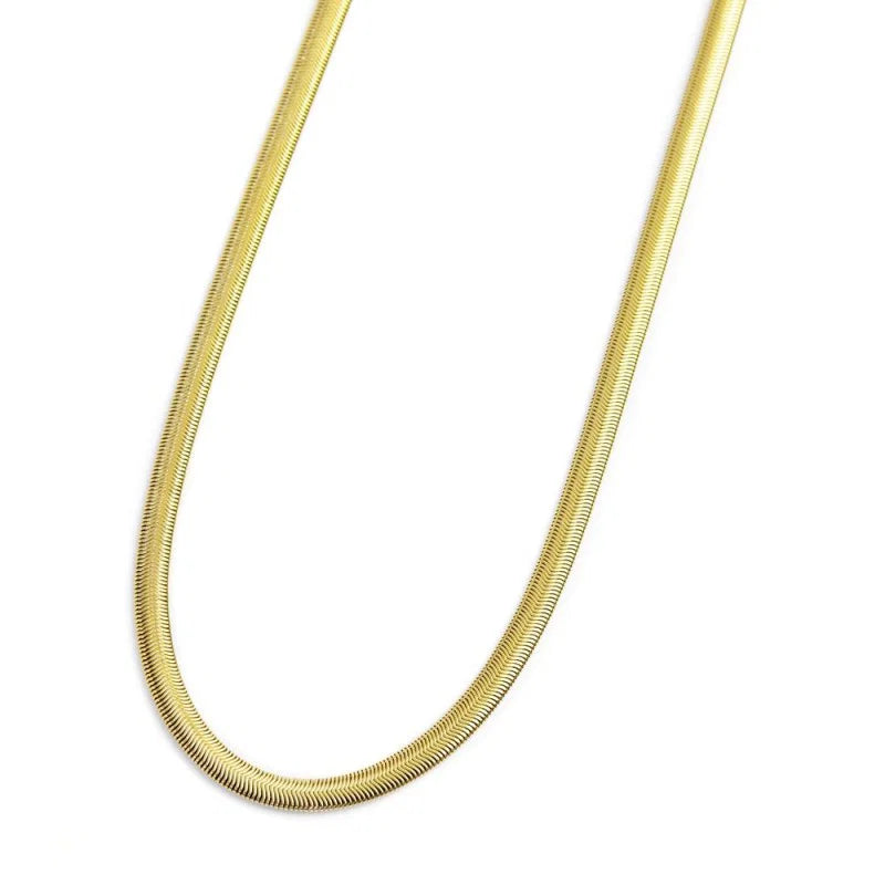 Marlù - Collana Catena Snake in Acciaio PVD Oro | Rohome
