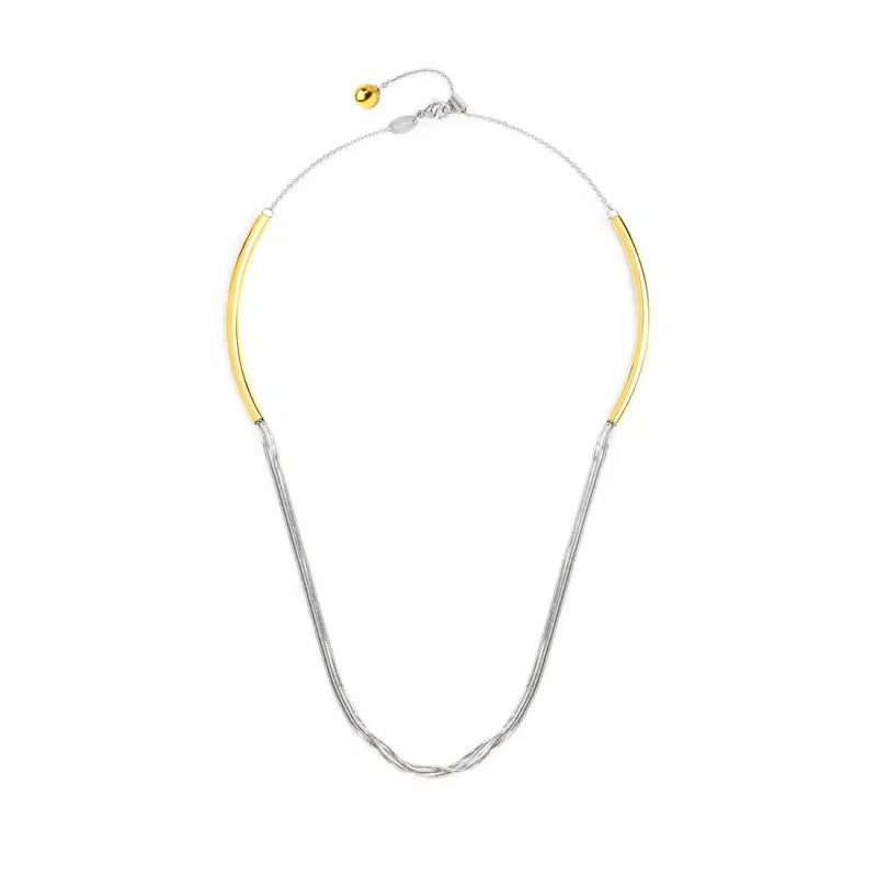 Marlù - Collana con catena snake centrale | Rohome