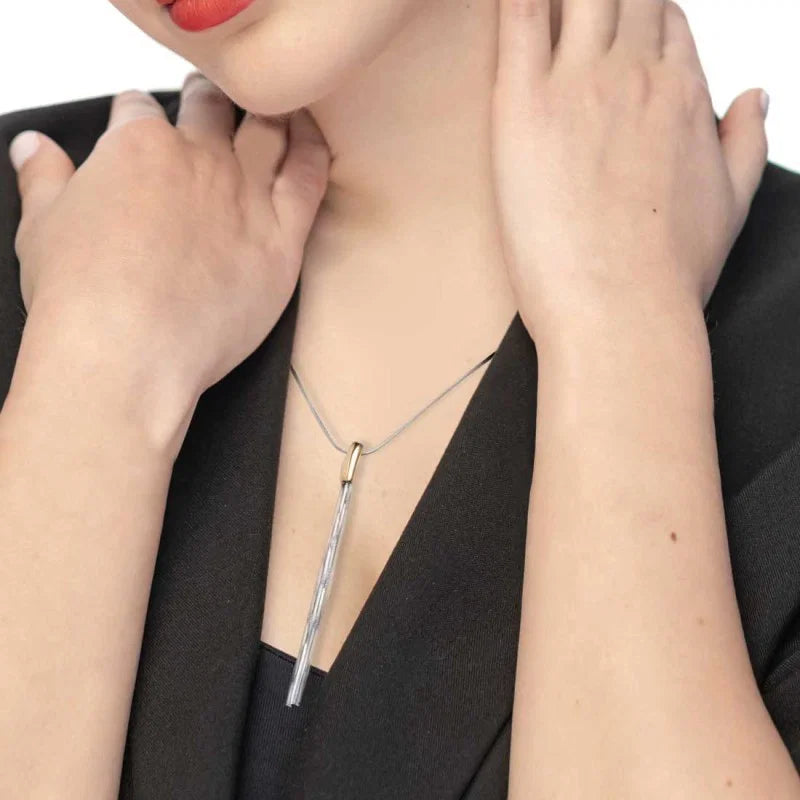 Marlù - Collana con centrale pendente multifilo | Rohome
