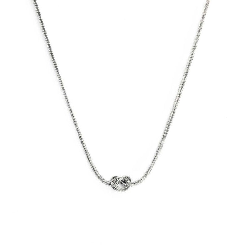 Marlù - Collana con nodo catena silver regolabile | Rohome