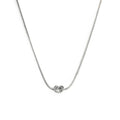 Marlù - Collana con nodo catena silver regolabile | Rohome