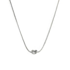 Marlù - Collana con nodo catena silver regolabile | Rohome