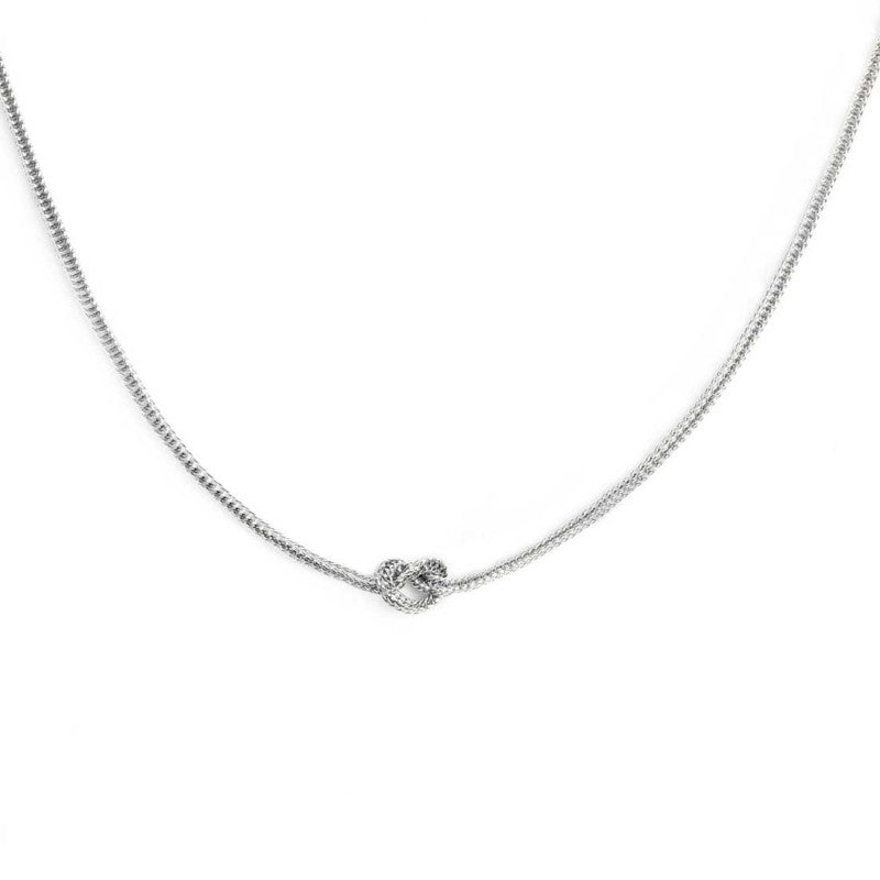 Marlù - Collana con nodo catena silver regolabile | Rohome