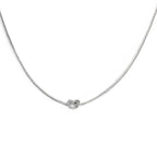 Marlù - Collana con nodo catena silver regolabile | Rohome