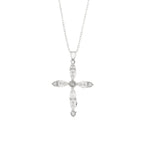 Collana in Argento a forma di croce con zirconi | Rohome | Rohome