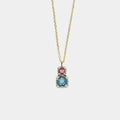 Collana in Argento con cristalli rosa e azzurro | Rohome | Rohome