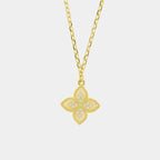 Collana in Argento con fiore e zirconi | Rohome - Rohome