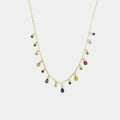 Collana in Argento con gocce di zirconi pendente | Rohome | Rohome