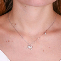 Collana in Argento con pendente a forma di fiocco | Rohome - Rohome