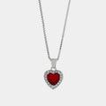 Collana in Argento con pendente cuore rosso | Rohome | Rohome