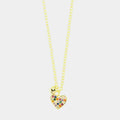 Collana in Argento cuore con zirconi multicolor | Rohome | Rohome